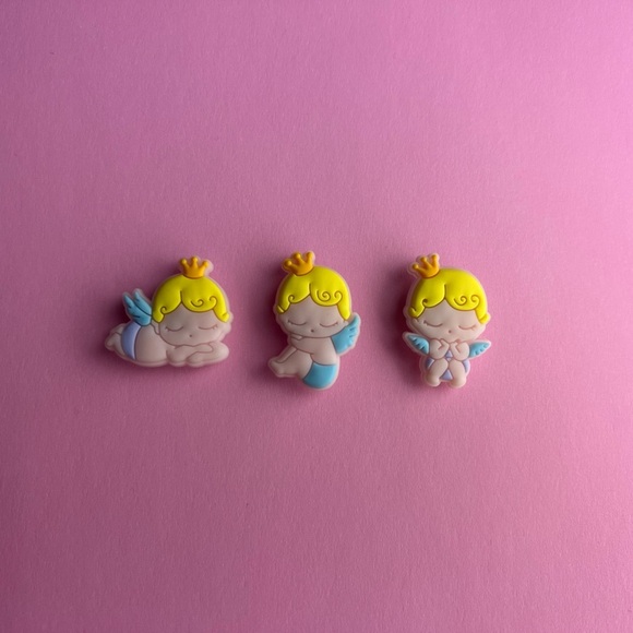 Sleeping Angel Crocs Shoe Charms Set of 6 - jibbitz Charms - Picture 3 of 6